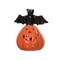 Pumpkin With Bat Halloween LED Figurine